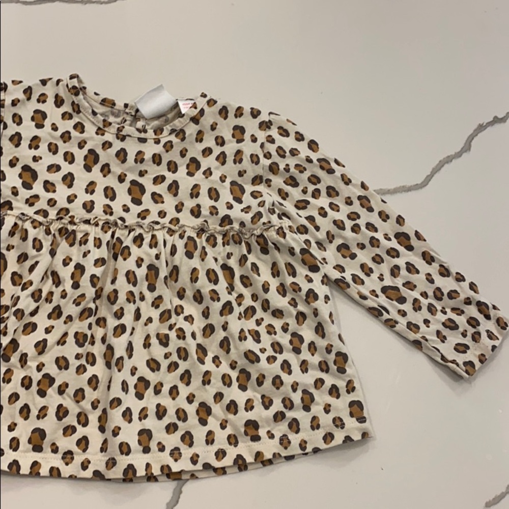 Zara leopard long sleeve top. Toddler 18-24
